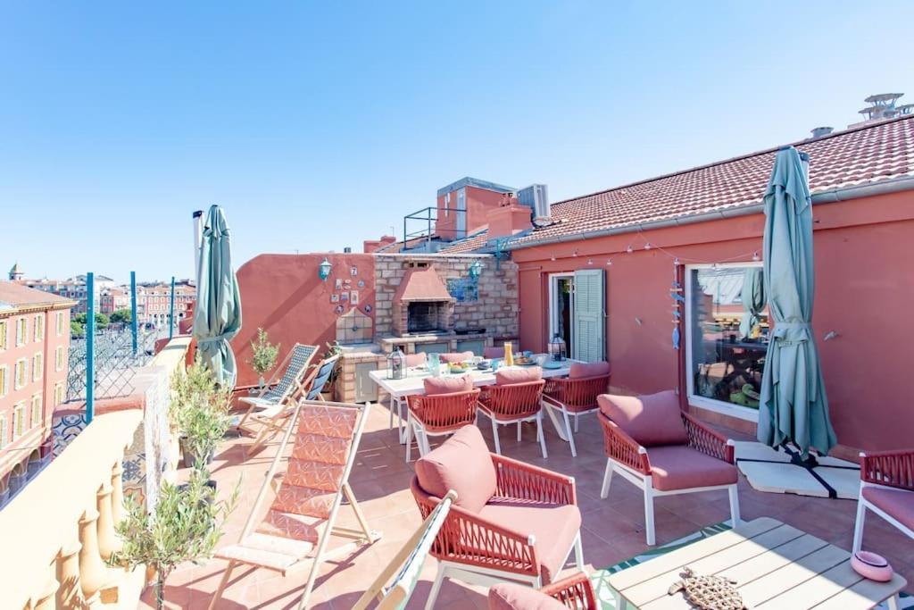 #48 Suite Jean Top Floor Terrace 5Min Walk Sea Ac Nice Luaran gambar