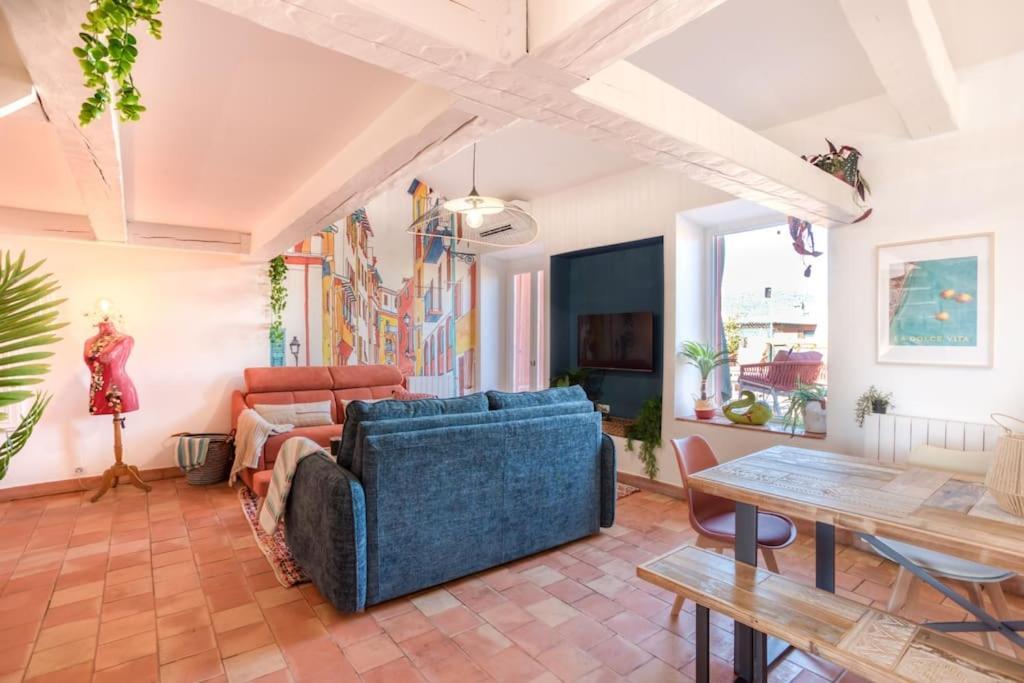 #48 Suite Jean Top Floor Terrace 5Min Walk Sea Ac Nice Luaran gambar