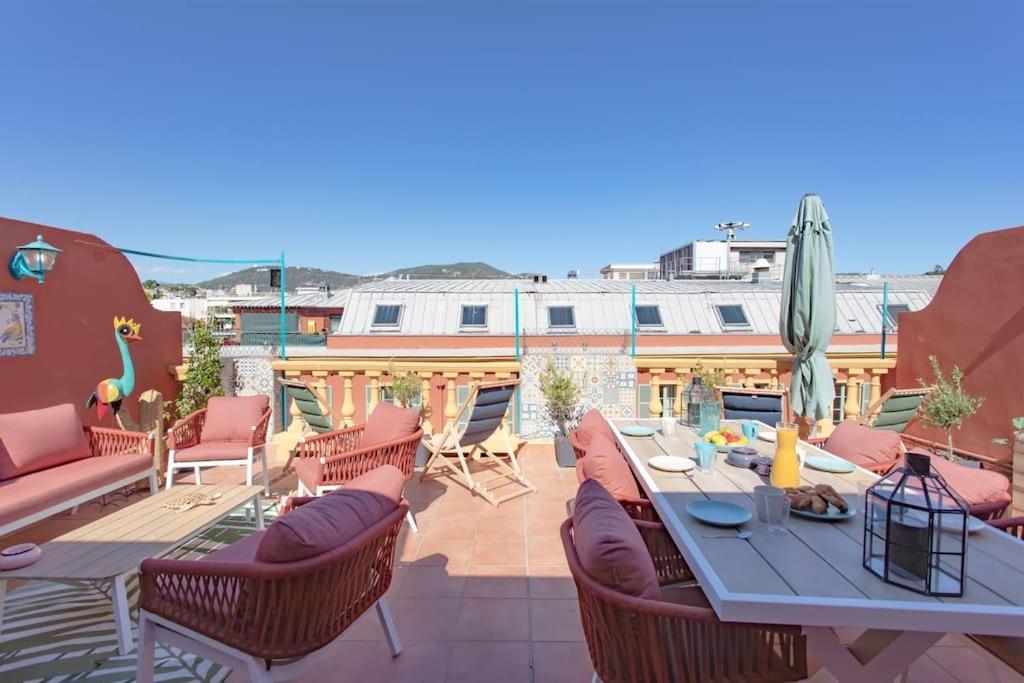#48 Suite Jean Top Floor Terrace 5Min Walk Sea Ac Nice Luaran gambar