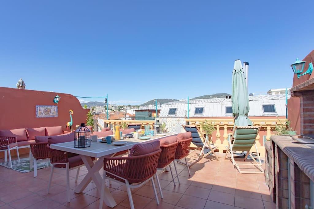 #48 Suite Jean Top Floor Terrace 5Min Walk Sea Ac Nice Luaran gambar